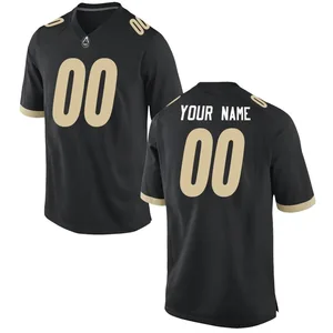 Purdue Boilermakers Custom Name and Number Black Football Game Jersey